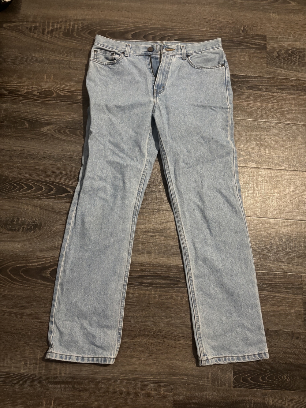 Light Blue Men's Straight-Leg Jeans